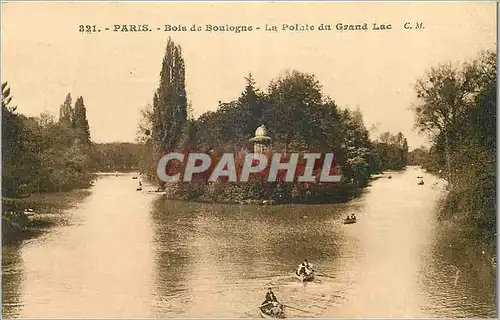 Ansichtskarte AK Paris Bois de Boulogne La Pointe du Grand Lac