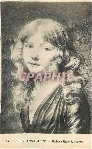 Cartes postales Musee Carnevalet Madame Roland enfant