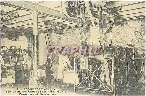 REPRO Roquefort Aveyron Soc anon des Caves et des Prod meunis Piqeueses et Brosseuses