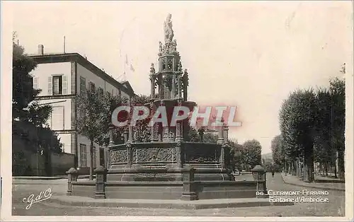 Moderne Karte Clermont Ferrand Fontaine d Ambroise