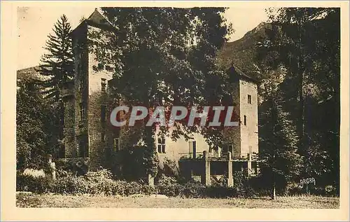 Cartes postales Les Gorges du Tarn Le Chateau de la Caze xv siecle Cote terrase
