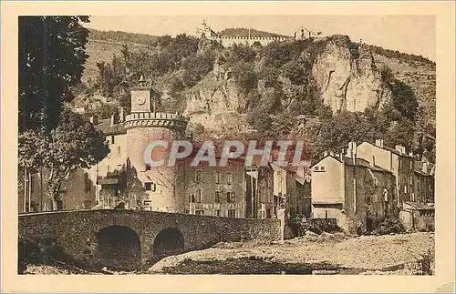 Cartes postales Meyrueis La Tour de l Horloge et la Chapelle N D de Bonsecours