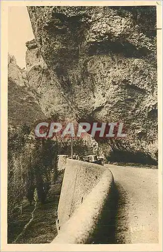 Ansichtskarte AK Gorges du Tarn Les Rochers en encorbellement au Cirque des Baumes