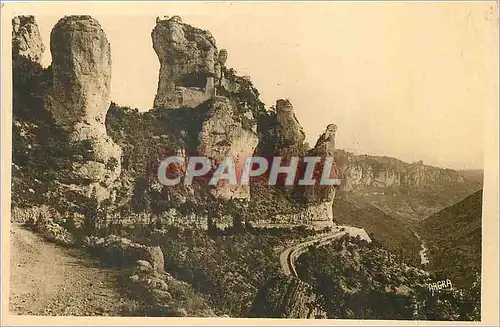 Ansichtskarte AK Gorges du Tarn Route des Vignes au Causse Mejean