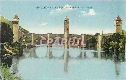 Ansichtskarte AK Cahors Le Pont Valentre xiv siecle