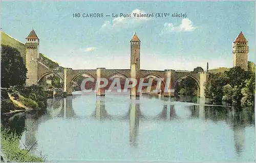 Cartes postales Cahors Le Pont Valentre xiv siecle