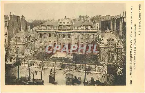 Cartes postales Musee Jacquemart Andre Institut de France Facade sur le Boulevard Haussmann