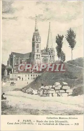 Cartes postales Paris Musee des Arts Decoratifs Corot Jean La Cathedrale de Chartres