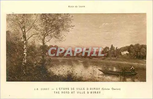 Ansichtskarte AK J B Corot L Etang de Ville d Avray