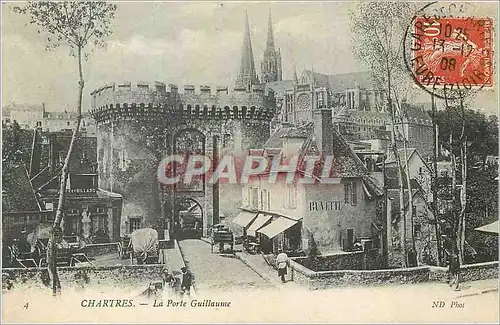 Ansichtskarte AK Chartres La Porte Guillaume Buvette