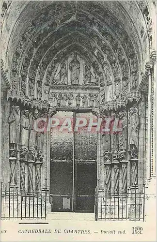 Ansichtskarte AK Cathedrale de Chartres Portail sud