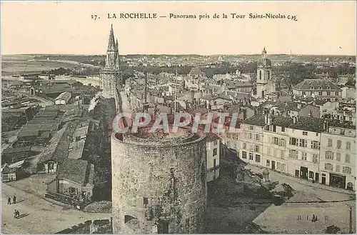 Ansichtskarte AK La Rochelle Panorama pris de la Tour Saint Nicolas