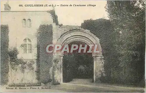 Ansichtskarte AK Coulombs E et L Entree de l ancienne Abbaye