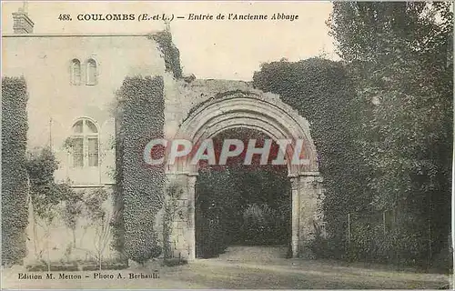 Cartes postales Coulombs E et L Entree de l ancienne Abbaye