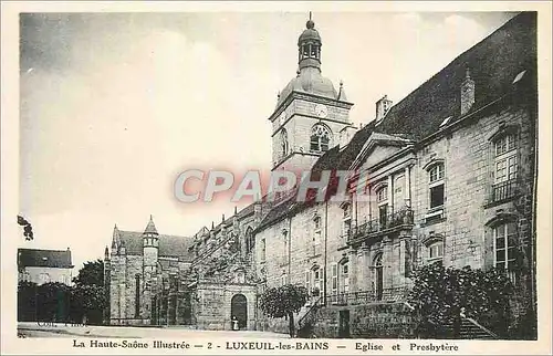 Ansichtskarte AK La Haute Saone Illustre Luxeuil les Bains Eglise et Presbyttere