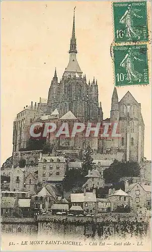 Cartes postales Le Mont Saint Michel Cote Est