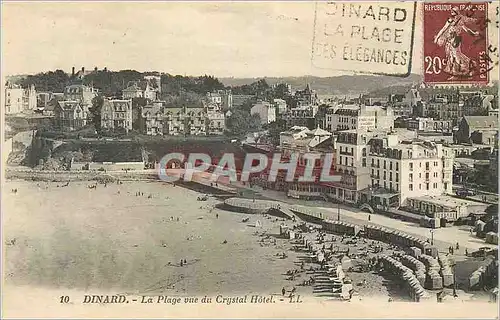 Cartes postales Dinard La Plage vue du Crystal Hotel