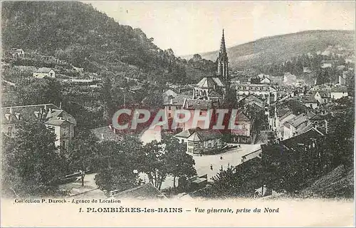 Cartes postales Plombieres les Bains Vue generale prise du Nord