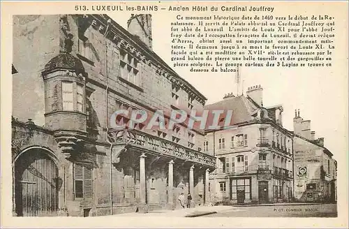 Cartes postales Luxeuil les Bains Ancien Hotel du Cardinal Jouffroy
