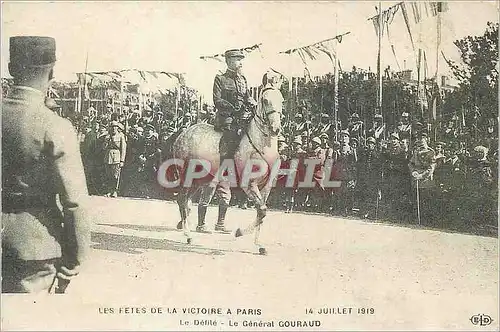 REPRO Les Fetes de la Victorie a Paris 14 Juillet 1919 Le Defile Le General Gouraud Ile de France Mi