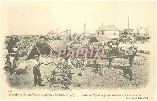 REPRO Commision des Ardoissieres d Angers Lariviere et C Taile ou Rondissage des Ardoises et Chargem