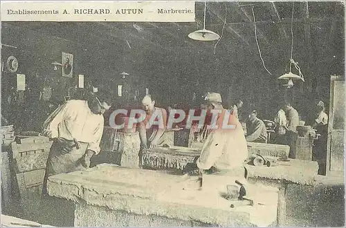 REPRO Etablissements A Richard Autun Marbrerie