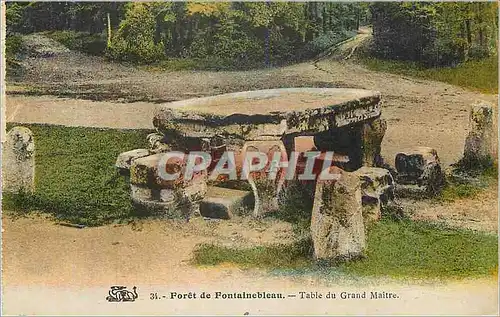 Ansichtskarte AK Foret de Fontainebleau Table du Grand Maitre