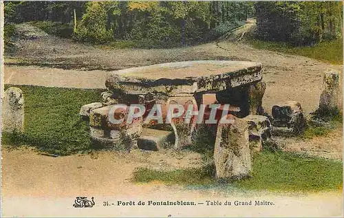 Cartes postales Foret de Fontainebleau Table du Grand Maitre