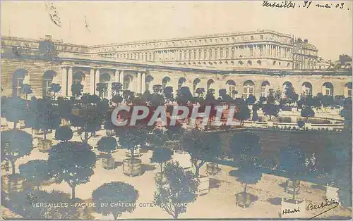 Ansichtskarte AK Versailles Facade du Chateau Cote du Parc