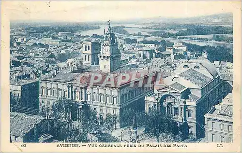 Ansichtskarte AK Avignon Vue generale prise du Palais des Papes