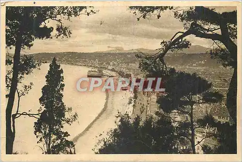 Ansichtskarte AK La Douce France Cote d Azur Nice Alpes Maritimes Vue generale et Baie des Anges