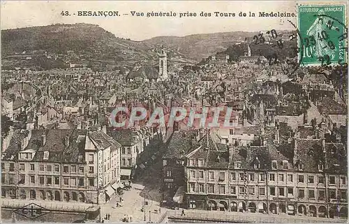 Cartes postales Besancon Vue generale prise des Tours de la Madeleine