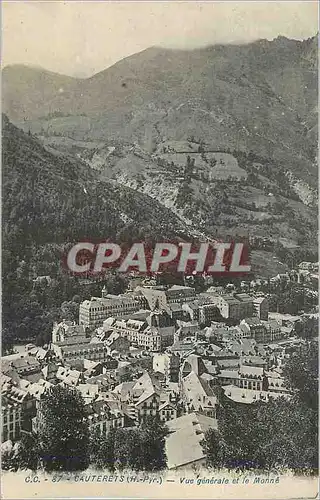 Cartes postales Cauterets Pyr Vue generale et le Monne