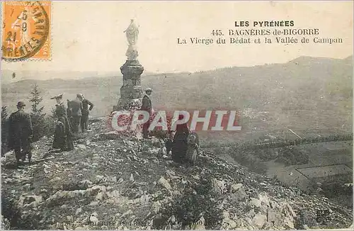 Ansichtskarte AK Les Pyrenees Bagneres de Bigorre La Vierge du Bedat et la Vallee de Campan