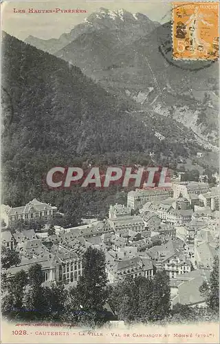 Cartes postales Les Hautes Pyrenees Cauterets La Ville Val de Cambasque et Monne