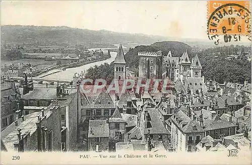 Cartes postales Pau Vue sur le Chateau et le Gave