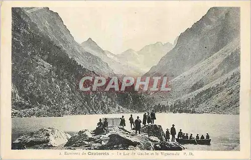 Cartes postales Environ de Cauterets Le Lac de Gaube et le Vignemule
