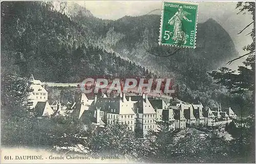 Cartes postales Dauphine Grande Chartreuse vue generale