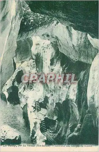 Cartes postales Le Jotsy par La Vernaz Hte Savoie Interieur des Gorges du Diable
