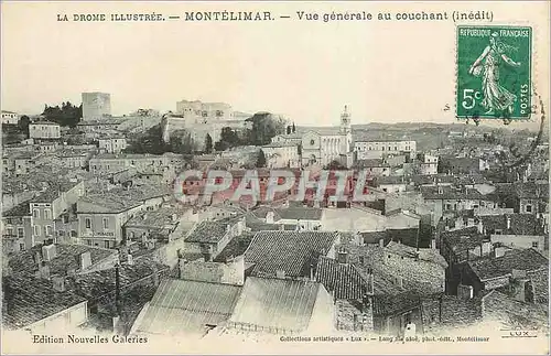 Ansichtskarte AK La Drome Illustree Montelimar Vue generale au couchant