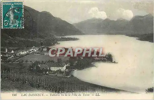 Cartes postales Lac Dannecy Talloires vu de la Villa du Toron