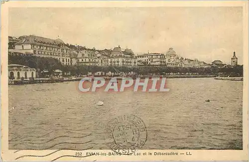 Cartes postales Evian les Bains Le Lac et le Debercadere