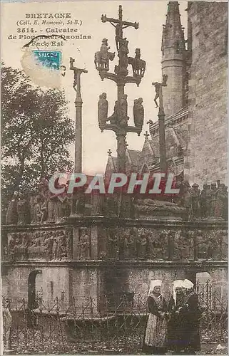 Cartes postales Bretagne Coll E Hamonic St B Calvaire De Plougastel Daoulas Face Est Folklore
