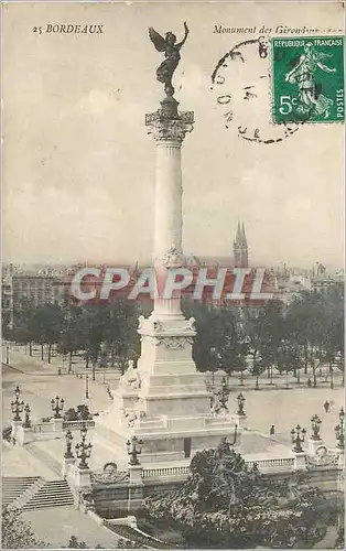 Ansichtskarte AK Bordeaux Monument des Girondes