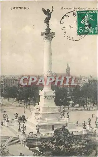 Cartes postales Bordeaux Monument des Girondes