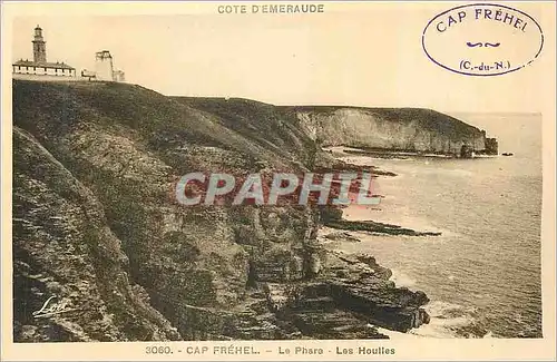 Ansichtskarte AK Cote d Emeraude Cap Frehel Le Phare Les Houlles