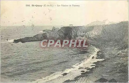 Cartes postales Saint Quay C du N Les Falaises de Fonteny