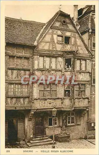 Ansichtskarte AK Saverne Vieille Maison Alsacienne