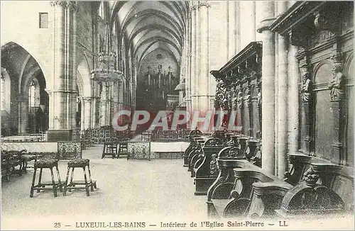 Cartes postales Luxeuil les Bains Interieur de l Eglise Saint Pierre