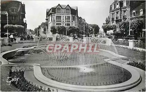 Moderne Karte Deauville Calvados Place Morny